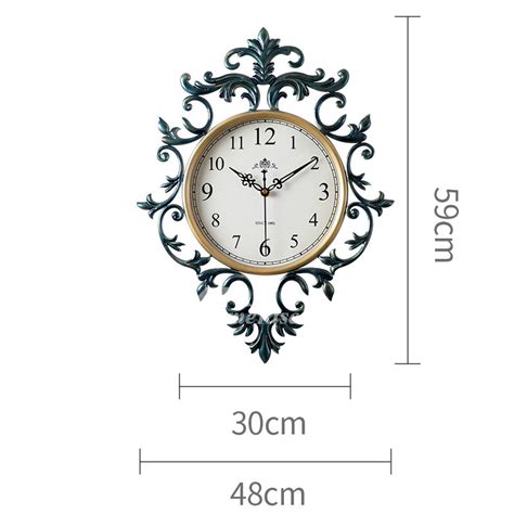 Art Deco Wall Clock Hanging 1519 Inch Large Rustic Metal Silent Best