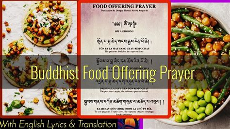 ☸ Buddhist Food Offering Prayer Food Offering To Buddha Dharma And