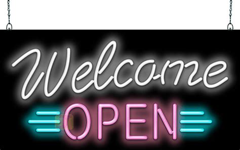 Welcome Open Neon Sign Og 35 18 Jantec Neon