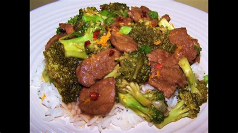 Orange Beef With Broccoli Recipe Youtube