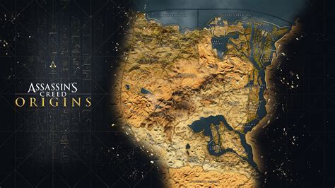 Assassins Creed Origins Reveals Its Full Map Which Dwarfs Past Games
