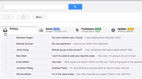 Gmail Redesigns Inbox With Category Tabs For Better Control Or