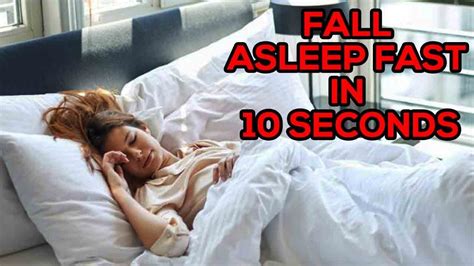 How To Fall Asleep Fast In 10 Seconds Youtube