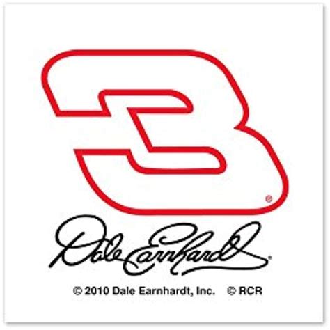 Nascar Dale Earnhardt Sr Official Logo Temporary Tattoo 4 Pack