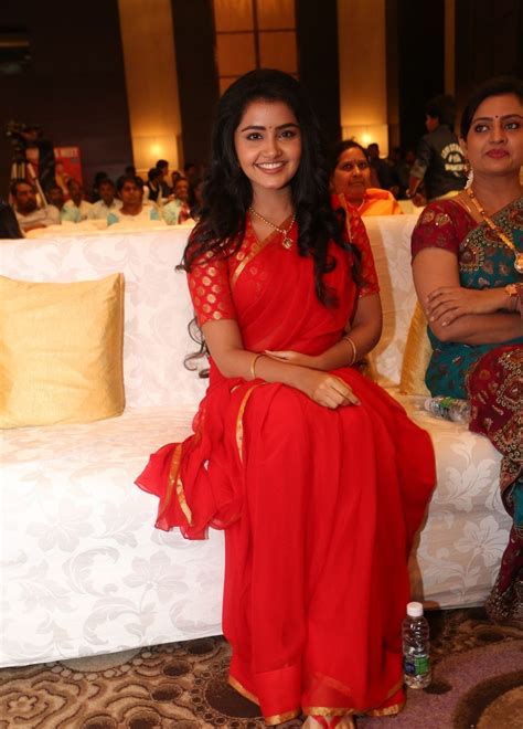 Anupama Parameswaran Hot In Red Saree Latest Photos Hd Stills 25cineframes Saree Red Saree
