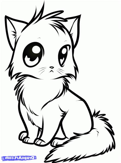 Anime Girl With Cat Ears Coloring Page Coloring Pages