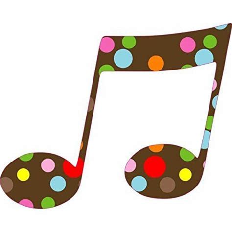 5in X 4in Polka Dot Double Eighth Note Sticker Etsy