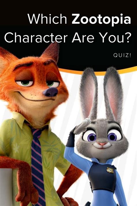 Quiz Which Zootopia Character Are You Zootopia Characters Zootopia