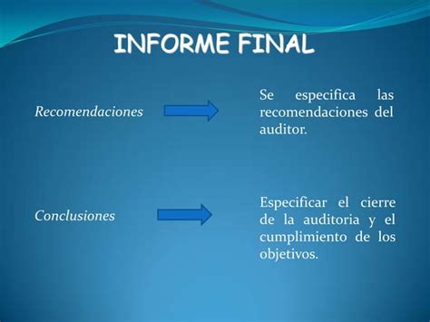 Informe Final De Auditoria Informatica