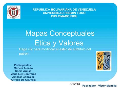 Calaméo Mapa Conceptual Etica Y Valores En La Universidad