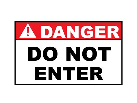 Do Not Enter Sign Printable