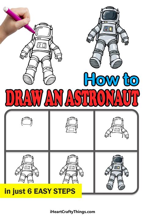 How To Draw An Astronaut A Step By Step Guide In 2023 Drawings