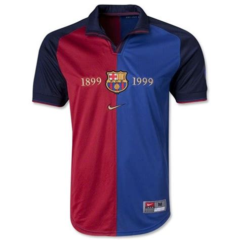 199899 Ba 100y Retro Soccer Jersey Barcelona Jerseys Soccer Jersey
