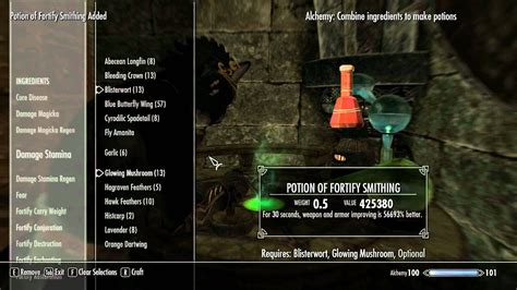 Tesv Skyrim Alchemy Exploit That Allows You To Make Overpowered