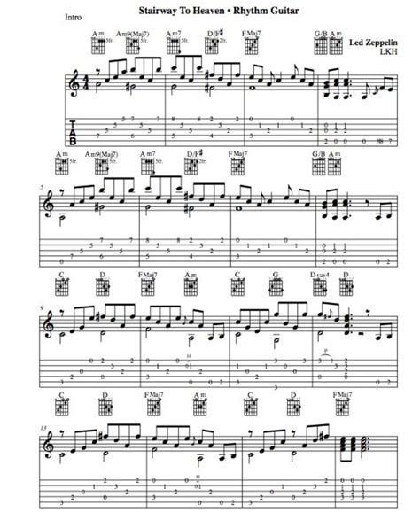 Led zeppelin — stairway to heaven fingerstyle tabs. Rock Guitar Lessons: How to Play "Stairway to Heaven ...