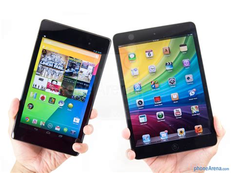 The ipad mini (branded and marketed as ipad mini) is a line of mini tablet computers designed, developed, and marketed by apple inc. Google Nexus 7 (2013) vs Apple iPad mini - PhoneArena