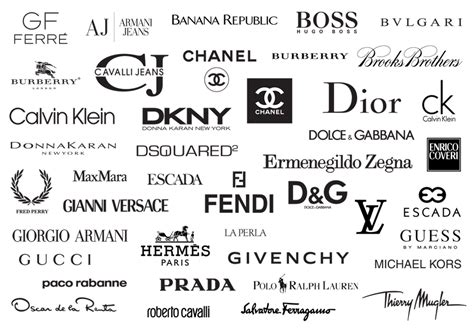 Luxury Clothing Brand Logos Literacy Basics