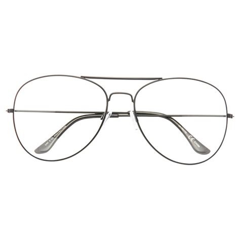 Classic 66mm Oversized Clear Aviator Glasses Cosmiceyewear