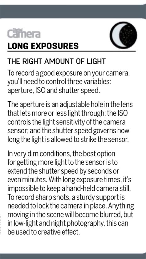 Long Exposure Cheat Sheet Digital Photography Lessons Photography
