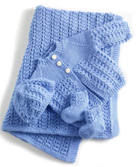 Free Knitting Pattern 90060ad Lullaby Layette Lion Brand Yarn Company