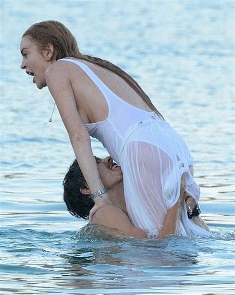 Celezz Celebrities Magazine Lindsay Lohan At The Beach In