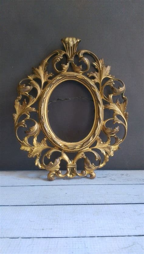 Brass Ornate Oval Frame Ornate Brass Frame Antique Oval