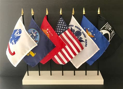 Us Military Miniature Flag Sets Miniature Military Flags