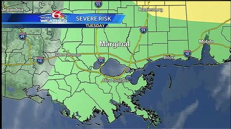 Monday Night Marginal Risk Severe Storms Tuesday