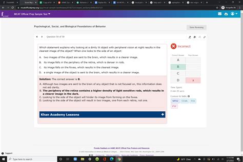 AAMC sample test P/S #59 : r/Mcat
