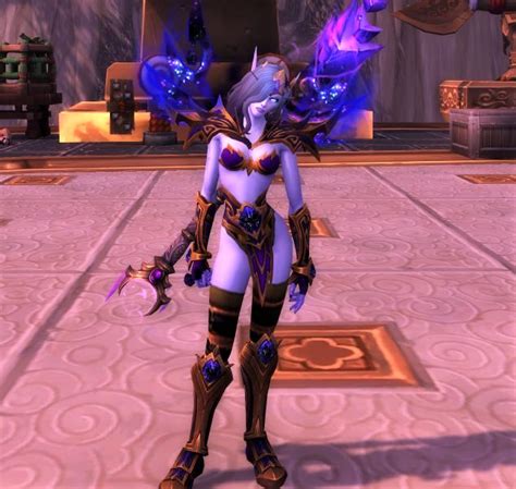 Void Elf Mage Leahella Wearing Next To Nothing Moon Guard World Of