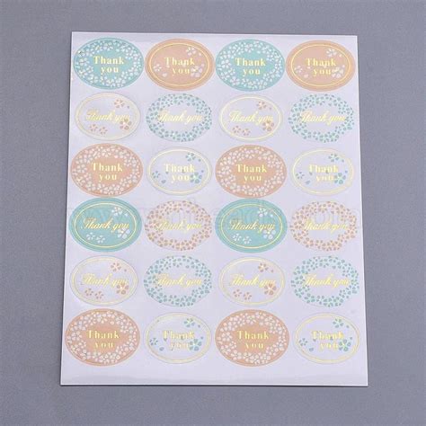 1 Inch Thank You Sticker Diy Label Paster Picture Stickers Oval With