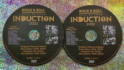 2022 ROCK ROLL HALL OF FAME INDUCTION CEREMONY 2 DVD Set Inductees