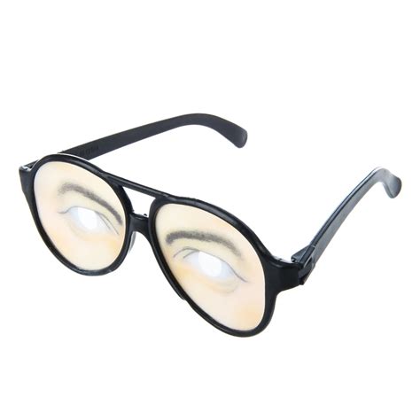 1 black funny fake eyes of male money glasses in gags and practical jokes