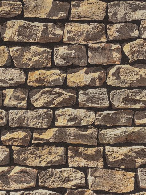 Wallpaper Natural Stone Bricks Brown As Creation 9079 12