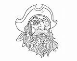 Coloring Mustache Pirate Beard Eye Patch Blackbeard Drawing Tattoo Amendment Printable Hat Getdrawings Pancake Getcolorings 3rd Gold Silhouette Tooth sketch template