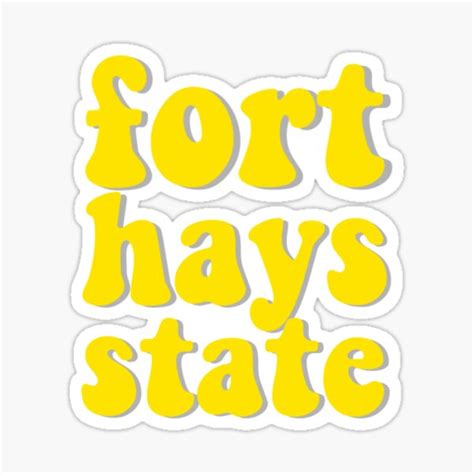 Fort Hays State Sticker Sticker For Sale By Katiemod Redbubble
