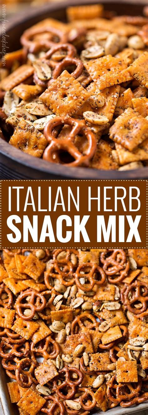 Easy Italian Herb Snack Mix | Baked to buttery perfection, this Italian
