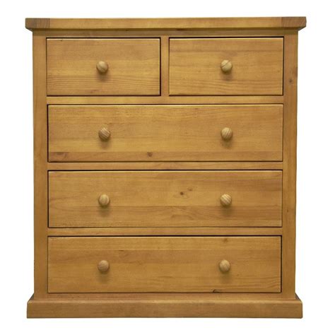 Aylesbury Solid Chunky Pine 2 Over 3 Chest Of Drawers Sale