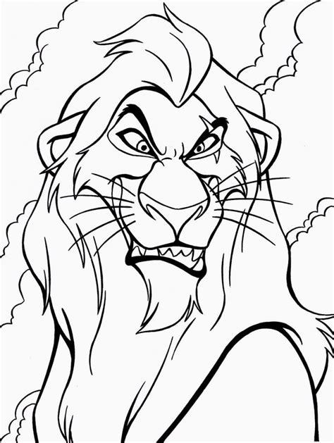 Printable the lion king coloring page with mufasa and his son simba. Lion King Coloring Pages | Lion coloring pages, Horse ...