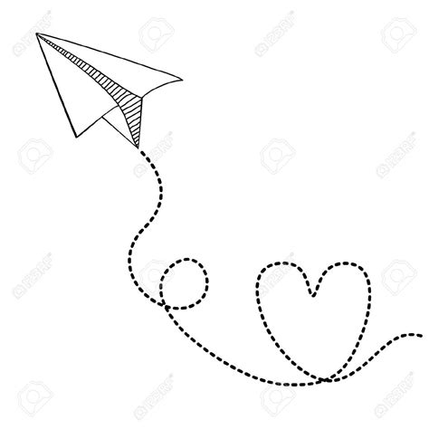 Images For > Paper Plane Drawing Tumblr | Paper airplane drawing, Paper