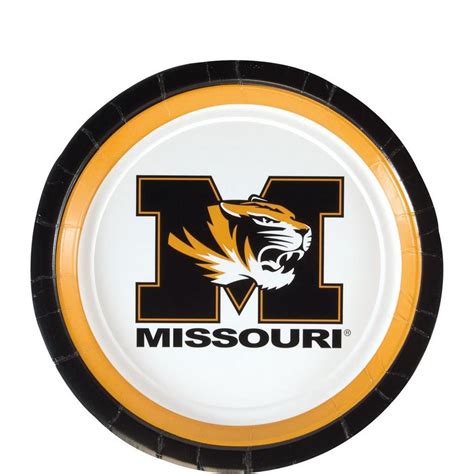 Missouri Tigers Dessert Plates 12ct Party City