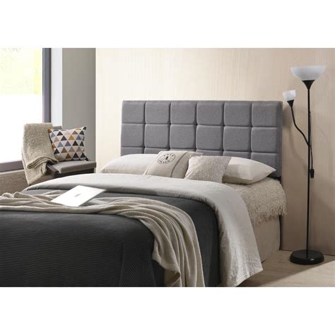 Measures 63 w x 4 d x 51 h. Poly and Bark Gray Rochelle Panel-Tufted Headboard, Queen ...