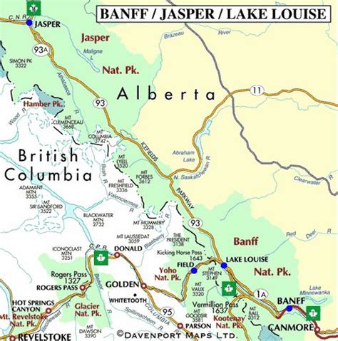 Moraine Lake Map