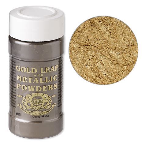 Mica Powder Gold Leaf And Metallic Powders Gold Sold Per 1 Ounce Jar