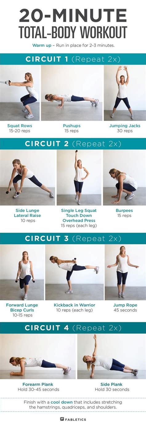Short On Time Try This Quick 20 Minute Total Body Workout Fabletics