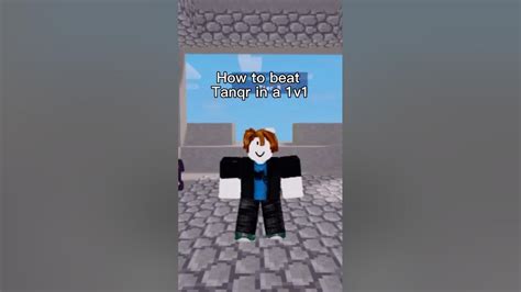 How To Beat Tanqr In A 1v1 Roblox Bedwars Youtube