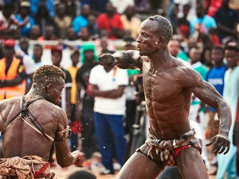 Senegalese Wrestlers Stars Made From Fighting Spirit And Mysticism