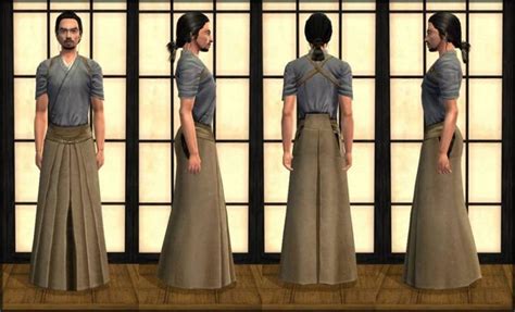 Japanese Hakama Samurai Clothing Sims 4 Clothing Sims 4