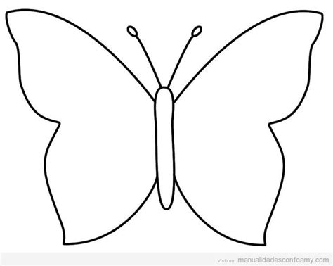 Patrón mariposa de foamy Moldes de mariposas Manualidades Mariposas