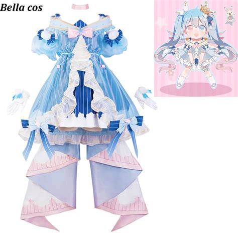 Vocaloid Hatsune Miku Cosplay Costume Winter Miku Lolita Dress Carnival